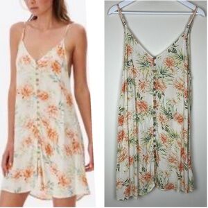 RIP CURL Sol Seeker Cover Up Dress Tropical Floral Large